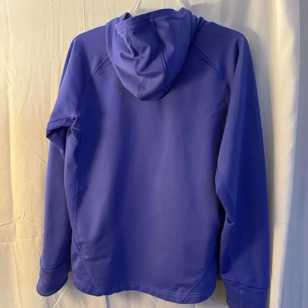 Nike Dri Fit Women's 1/2 Zip Large Purple Long Sleeve Shirt Running Activewear